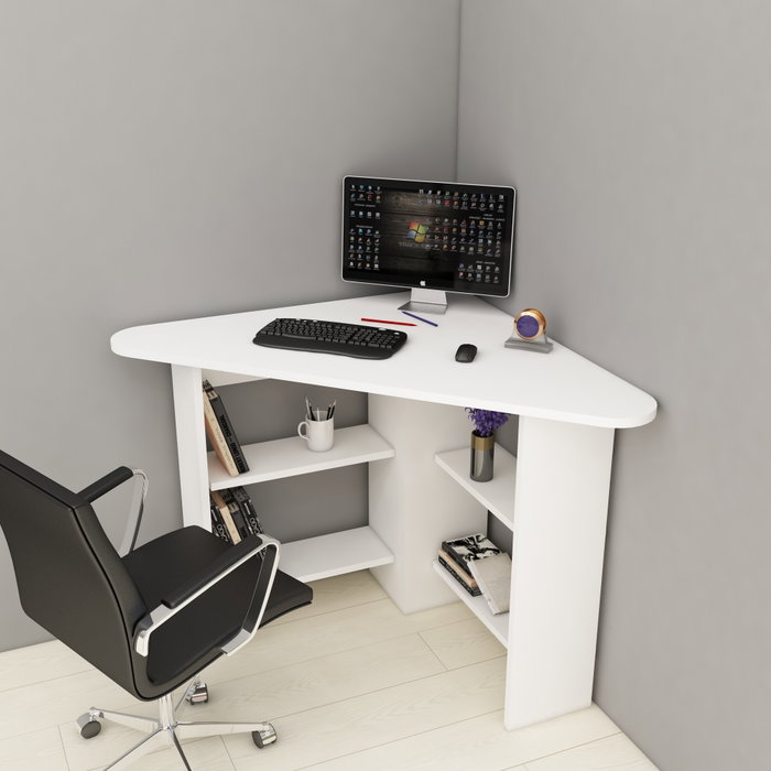 Hanah Home Escritorio de Estudio Corner Blanco
